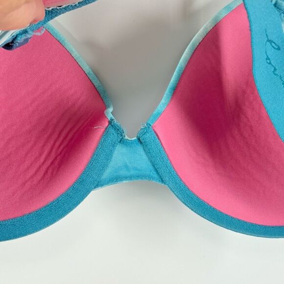 PINK Victoria’s Secret tie dye wear everywhere lightly lined tshirt bra size 34C - Picture 5 of 8